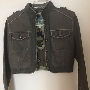 Wilson Leather Military Crop Leather Jacket